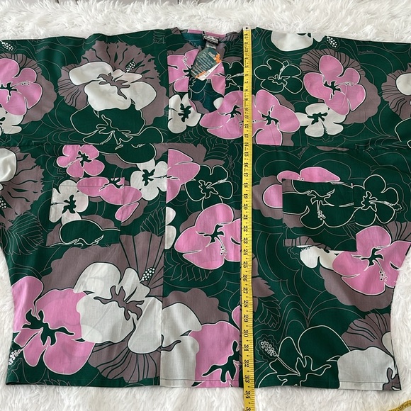 NWT Manuhealii Makapuʻu Dress Hibiscus Evergreen OS - Picture 5 of 11